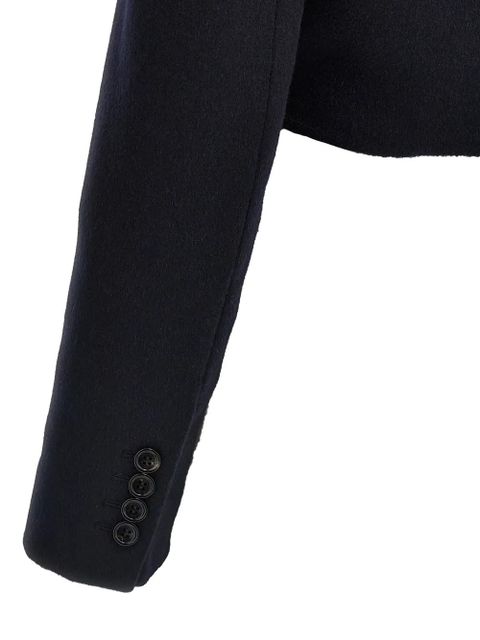 Max Mara tie-front notched-lapel jacket - Blue