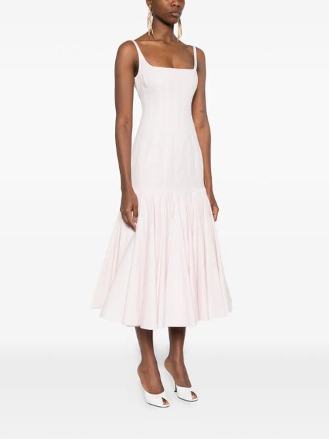 Jacquemus flared midi dress - Pink
