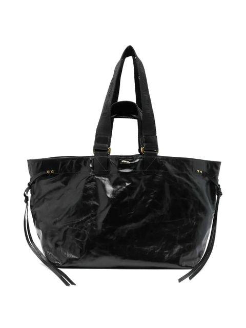 ISABEL MARANT large Wardy wrinkled-effect tote bag - Black - zdjęcie produktu nr 2
