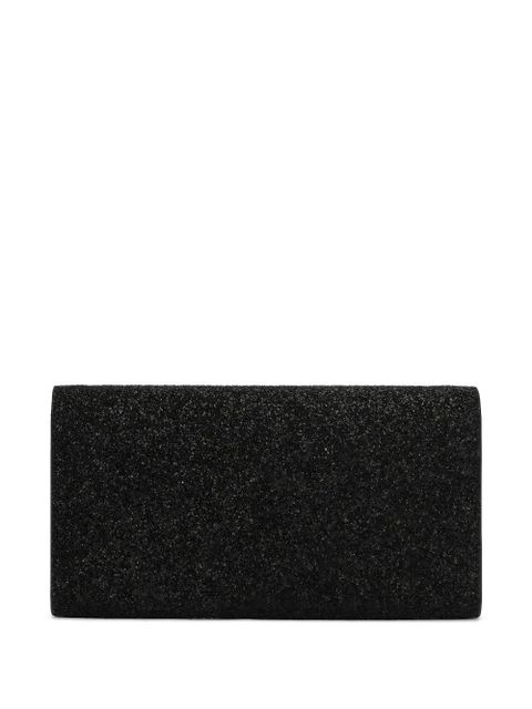 Jimmy Choo Emmie glitter clutch bag - Black - zdjęcie produktu nr 2