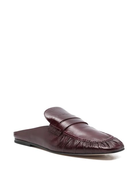 Alysi fringed leather flat mules - Purple - zdjęcie produktu nr 2