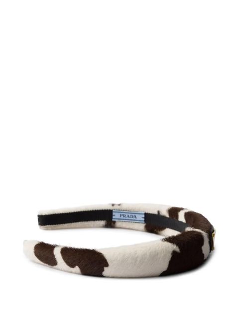 Prada cow-print headband - White - zdjęcie produktu nr 2