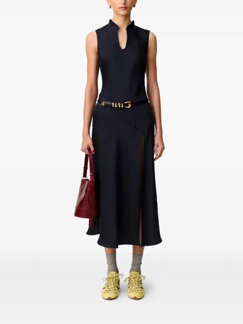 Claudie Pierlot ruffled midi dress - Blue - zdjęcie produktu nr 2