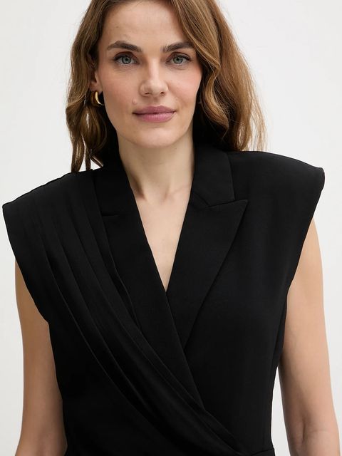 Karl Lagerfeld sukienka kolor czarny mini dopasowana B1W13051