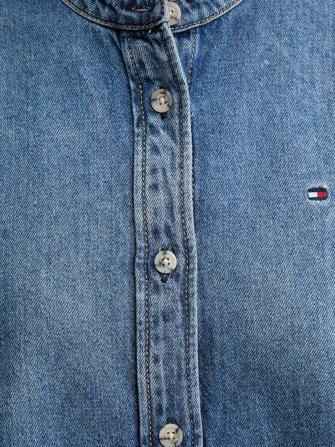 Tommy Hilfiger koszula jeansowa damska kolor niebieski regular WW0WW47732