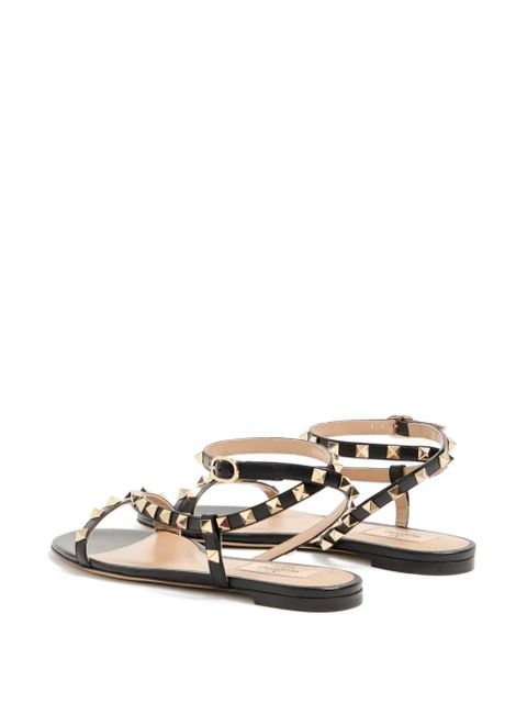 Valentino Garavani Rockstud calfskin sandals - Black