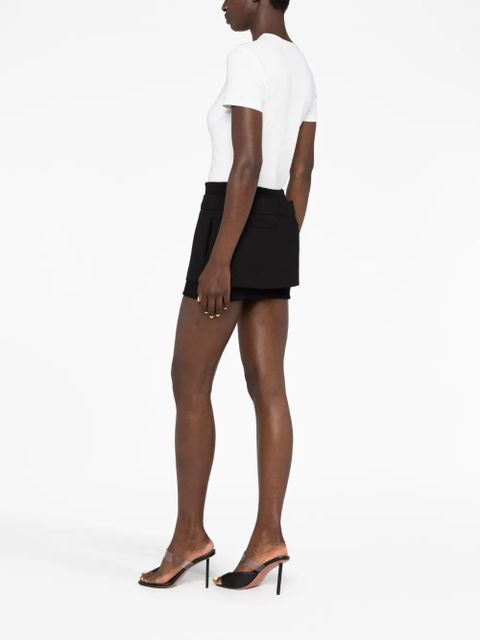 Off-White ribbed-band miniskirt - Black