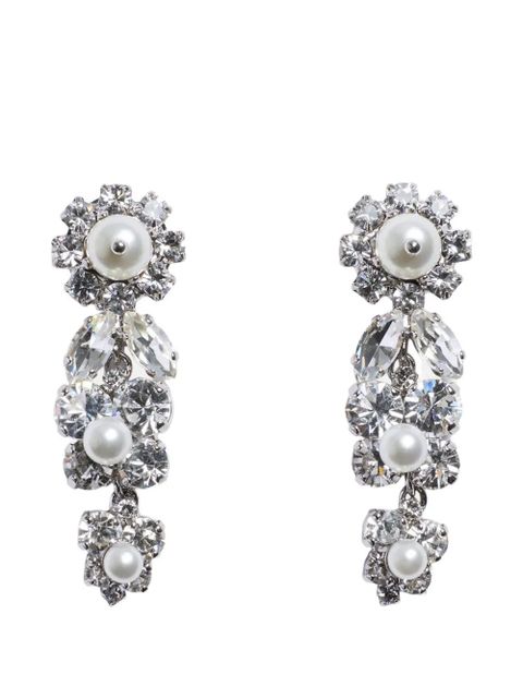 Simone Rocha Daisy crystal cluster earrings - Silver - zdjęcie produktu nr 1