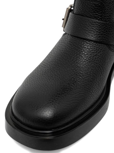 Copenhagen buckle-strap biker boots - Black
