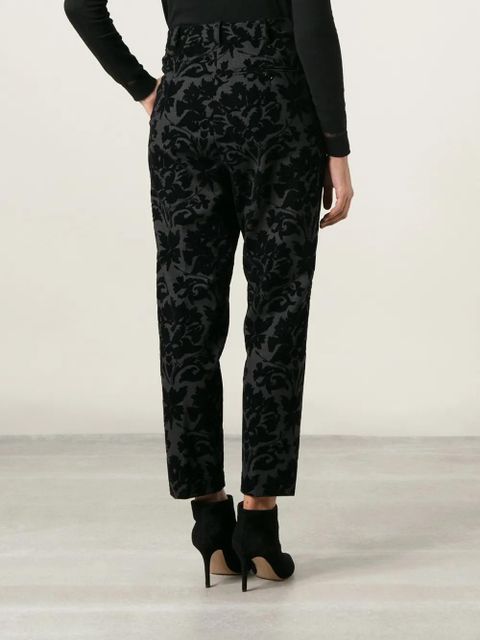 Golden Goose baroque devoré pattern trousers - Black
