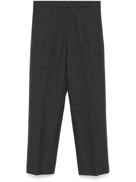 Miu Miu logo-patch trousers - Grey - zdjęcie produktu nr 1