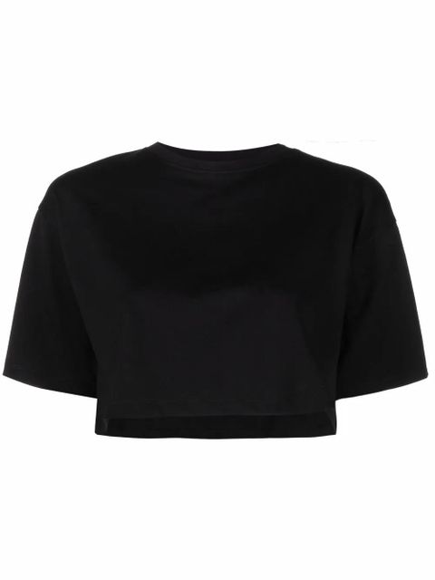 LouLou de Saison Gupo short-sleeve cropped T-shirt - Black - zdjęcie produktu nr 1
