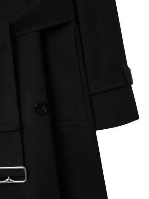 Burberry detachable-collar trench coat - Black
