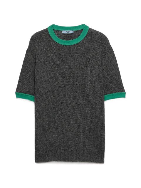 Prada short-sleeve cashmere sweater - Grey - zdjęcie produktu nr 1