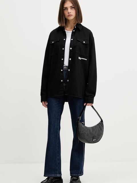 Karl Lagerfeld Jeans torebka kolor szary A4W30237 - zdjęcie produktu nr 2