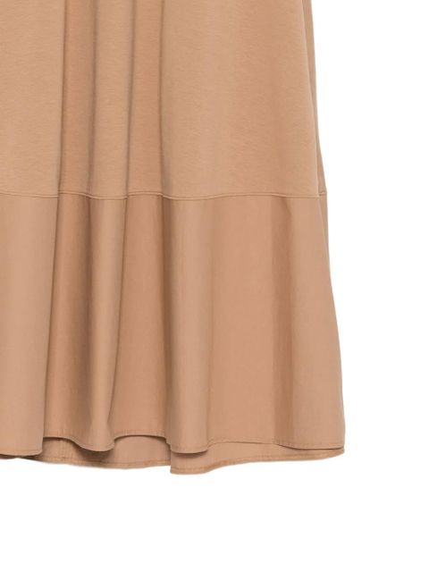 Max Mara Lribes elasticated-waist panelled midi skirt - Neutrals