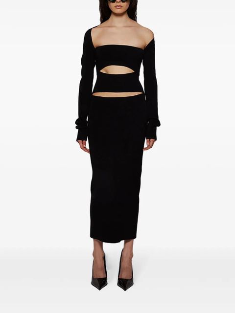 Christopher Esber cut-out knitted dress - Black - zdjęcie produktu nr 2