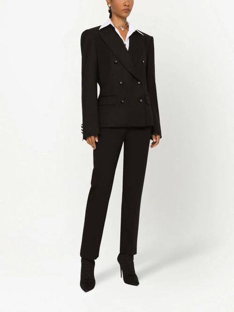 Dolce & Gabbana tuxedo-band tailored trousers - Black