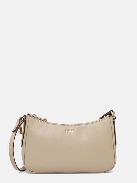 BOSS torebka skórzana kolor beżowy 50547773 - zdjęcie produktu nr 1