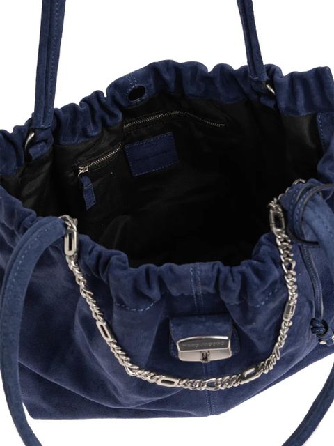 Marc Jacobs chain-detail suede tote bag - Blue