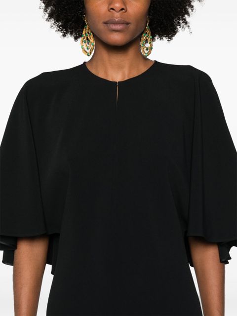 Chloé draped-detail cady mini dress - Black