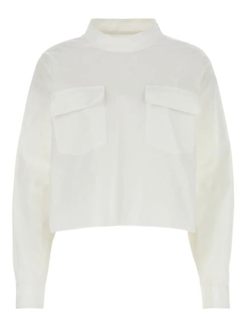 Givenchy high-neck pocket blouse - White - zdjęcie produktu nr 1