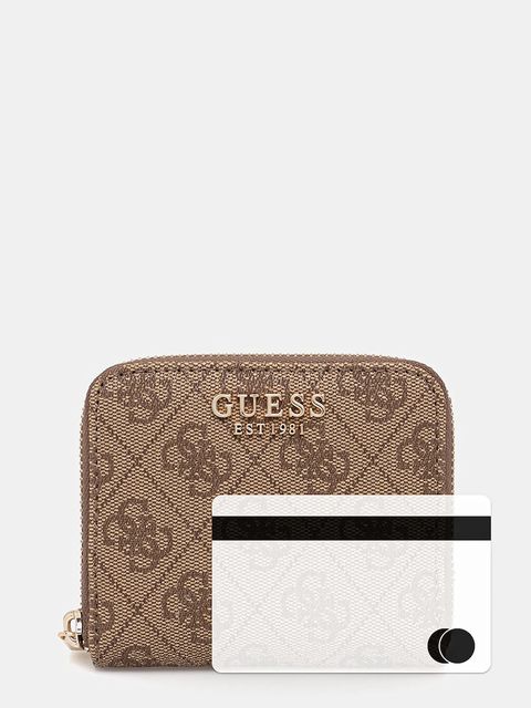 Guess portfel LAUREL damski kolor beżowy SWSG74 59137