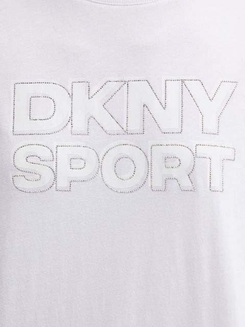 Dkny t-shirt bawełniany damski kolor biały DP5T1346