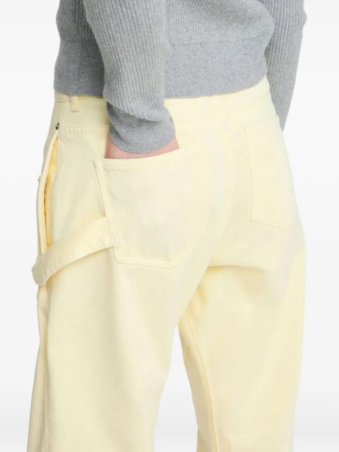 JW Anderson Twisted Workwear trousers - Yellow