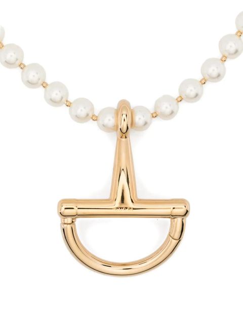 Gucci faux-pearl bracelet - White