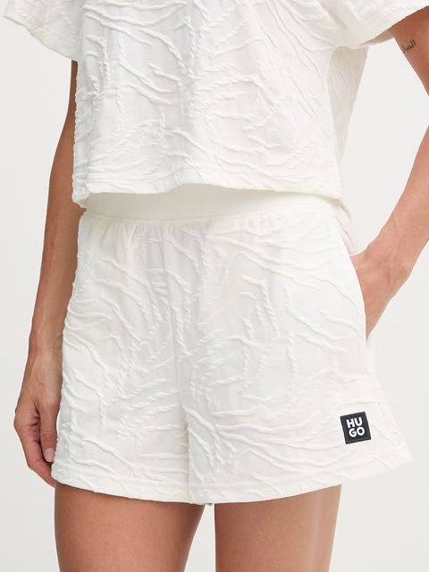 HUGO szorty damskie z bawełną ZEB_short - zdjęcie produktu nr 2