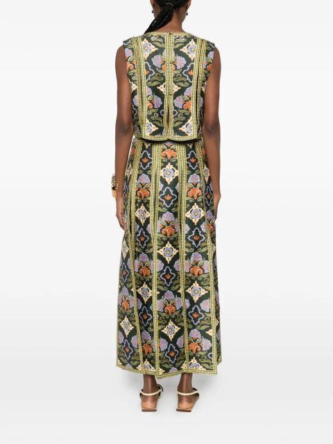 ALEMAIS Oasira maxi skirt - Green