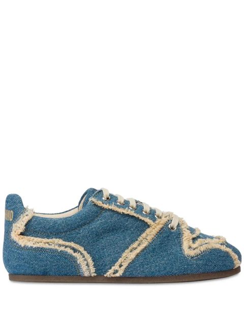 Moschino frayed sneakers - Blue - zdjęcie produktu nr 1