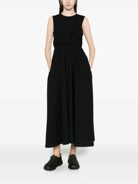 Cecilie Bahnsen Christy shirred midi dress - Black - zdjęcie produktu nr 2