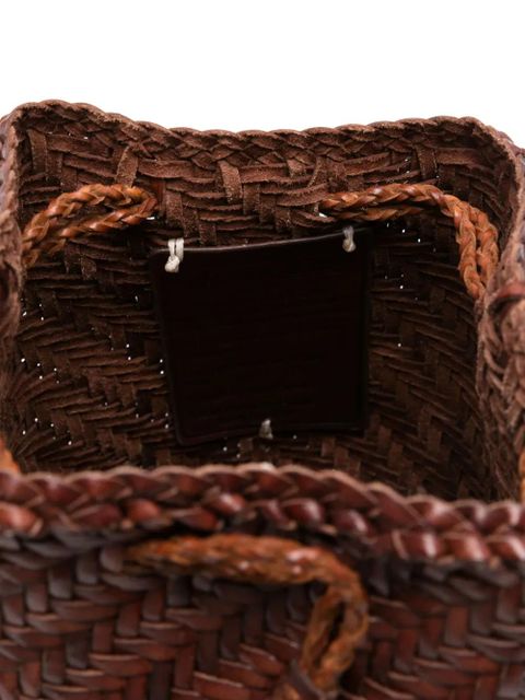 DRAGON DIFFUSION Pompom Double Jump bucket bag - Brown