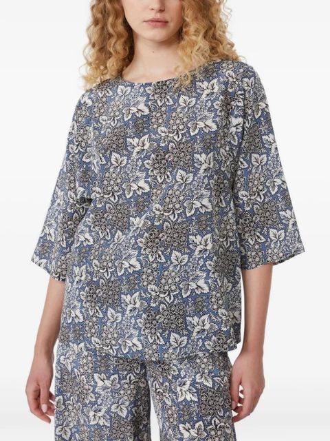 Weekend Max Mara floral-pattern blouse - Blue - zdjęcie produktu nr 2