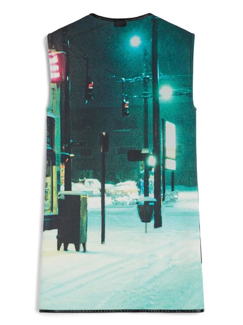 Jil Sander printed mini dress - Yellow