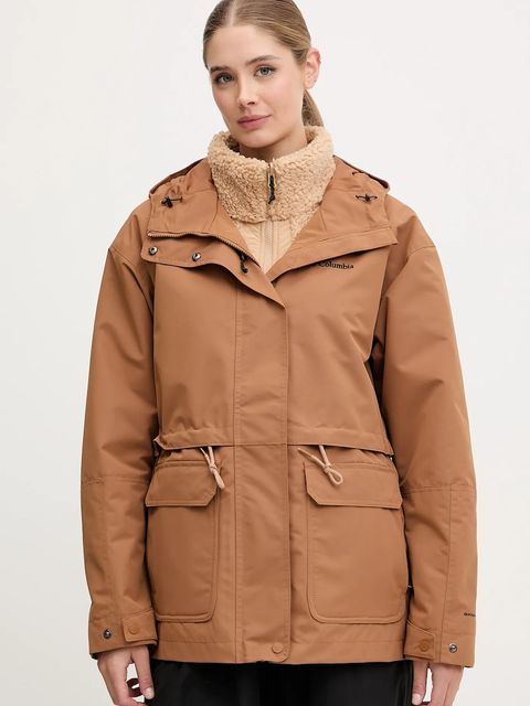 Columbia kurtka outdoorowa Drop Ridge IC kolor brązowy 2094761 - zdjęcie produktu nr 1