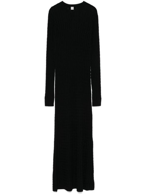 TOTEME cable-knit maxi dress - Black - zdjęcie produktu nr 1