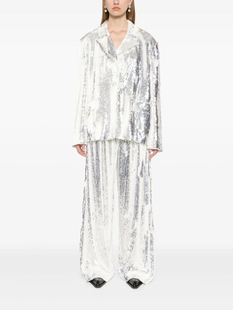 ROTATE BIRGER CHRISTENSEN sequins blazer - Silver
