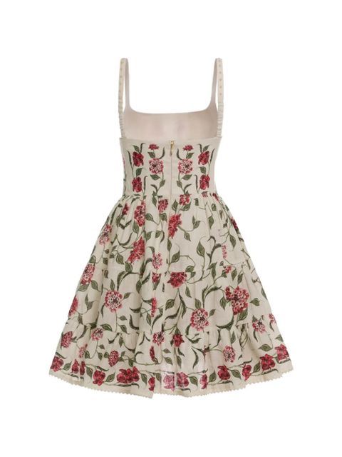 Agua By Agua Bendita floral-detail mini dress - Neutrals - zdjęcie produktu nr 2