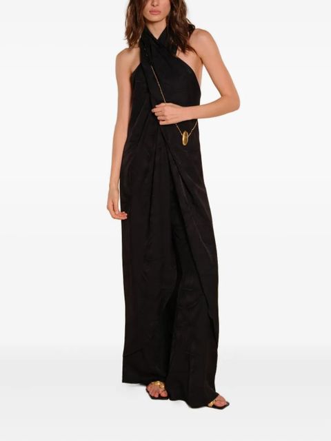 Johanna Ortiz Silent Water jacquard dress - Black