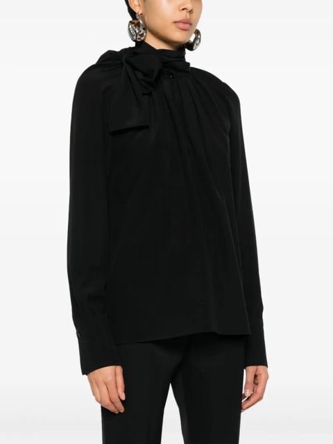 Givenchy 4G silk crepe blouse - Black