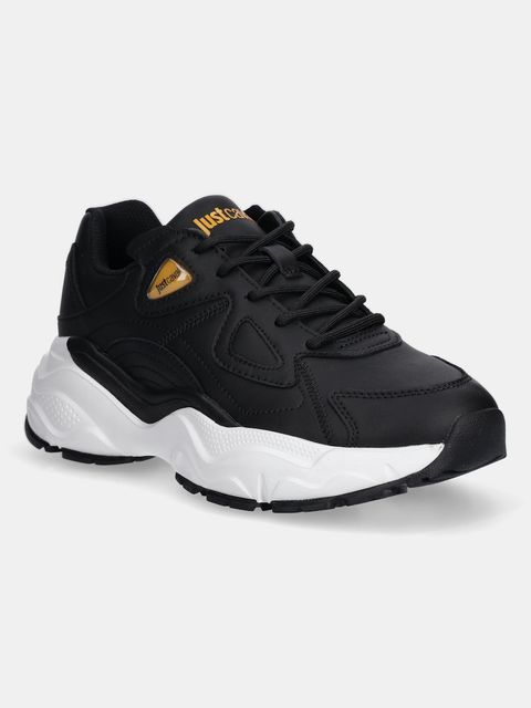 Just Cavalli sneakersy skórzane damskie kolor czarny 79RA3SL1ZPB48899 - zdjęcie produktu nr 1