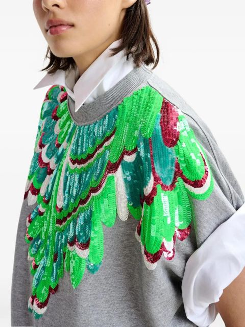 Essentiel Antwerp sequin-embellished T-shirt - Grey