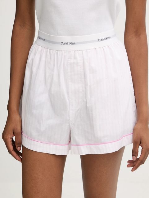 Calvin Klein Underwear szorty piżamowe bawełniane damska kolor różowy bawełniana LV00QS7573 - zdjęcie produktu nr 1