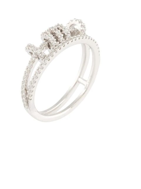 APM Monaco Hoops double ring - Silver