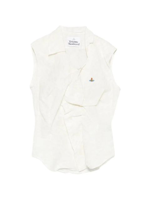 Vivienne Westwood signature Orb logo shirt - Neutrals - zdjęcie produktu nr 1