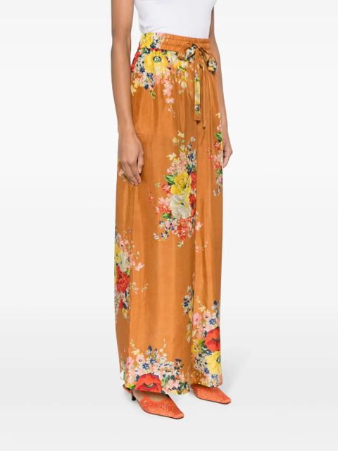 ZIMMERMANN Alight wide-leg silk trousers - Orange - zdjęcie produktu nr 2