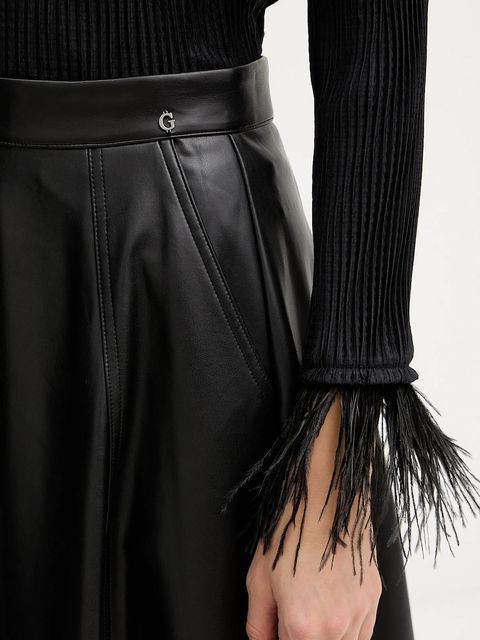 BOSS bluzka damska kolor czarny gładka 50548647